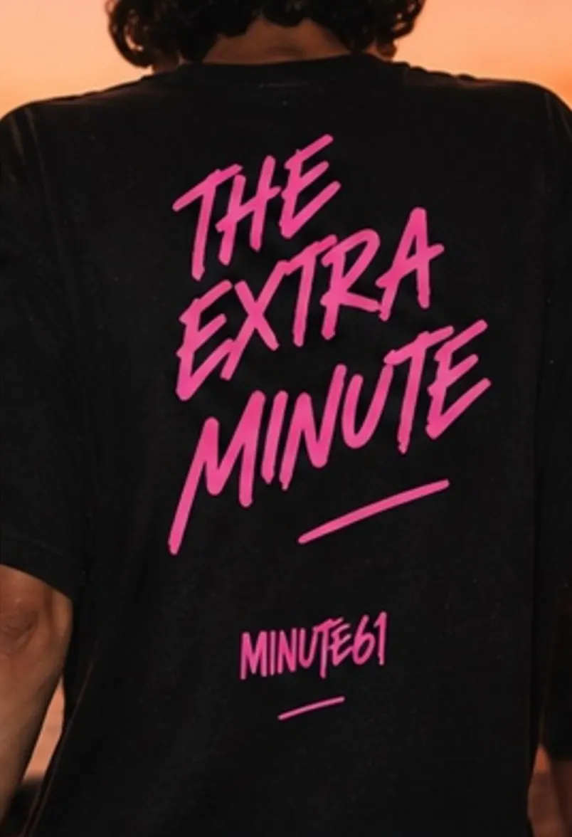 Black The Extra Minute T-shirt